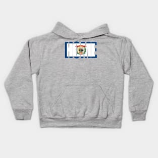 West Virginia Home - State Flag Kids Hoodie